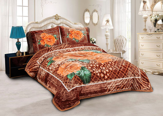 Exotic Amber Rose & Leopard Plush Ensemble