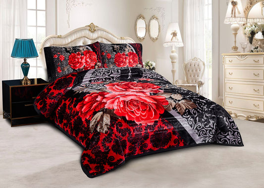 Gothic Glamour Damask & Rose Velvet Set